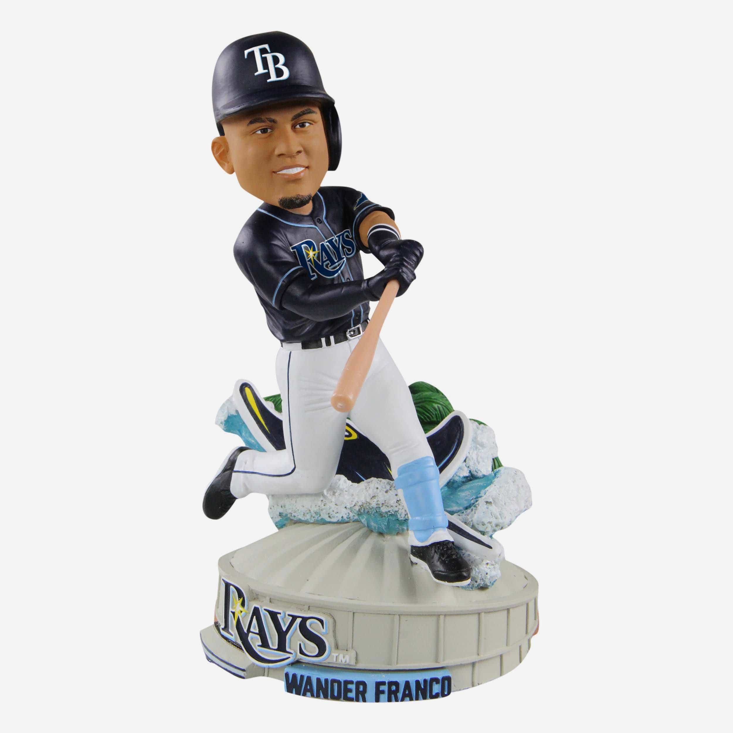 Wander Franco (Tampa Bay Rays) Star Rookie (GOLD) Bobblehead Exclusive  #/100 - CLARKtoys