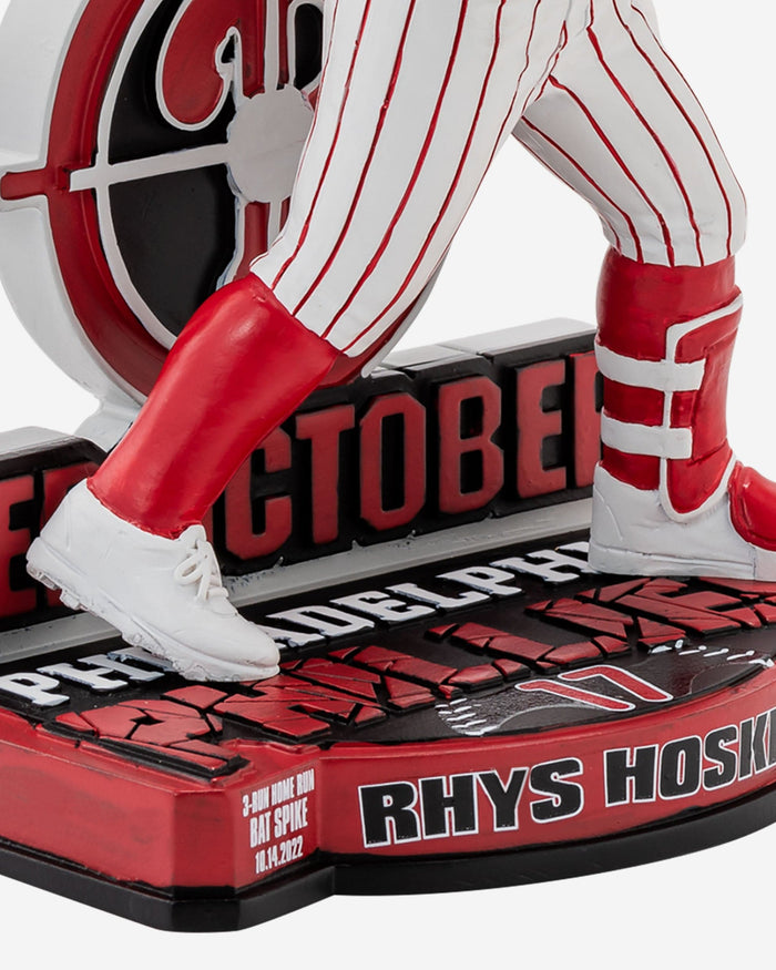 Rhys Hoskins Philadelphia Phillies Red October Bat Spike Bobblehead FOCO