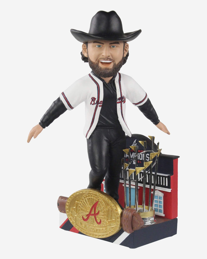 AJ Minter Atlanta Braves 2021 World Series Champions Celebration Bobblehead FOCO - FOCO.com