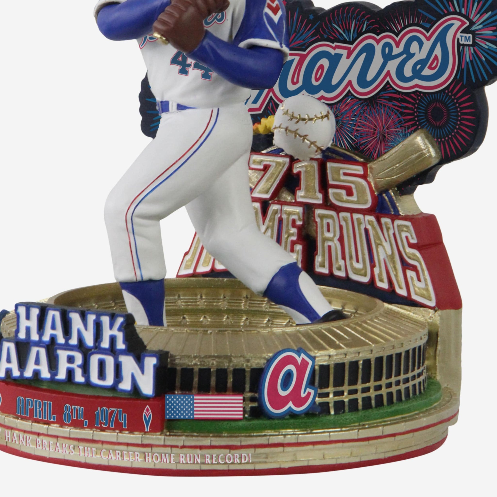 Hank Aaron Atlanta Braves Career Stat Bobblehead FOCO