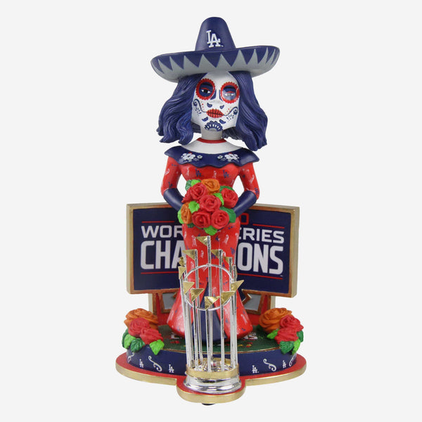 FOCO Los Angeles Dodgers 2020 World Series Champions Day of The Dead T-Shirt, Mens Size: S