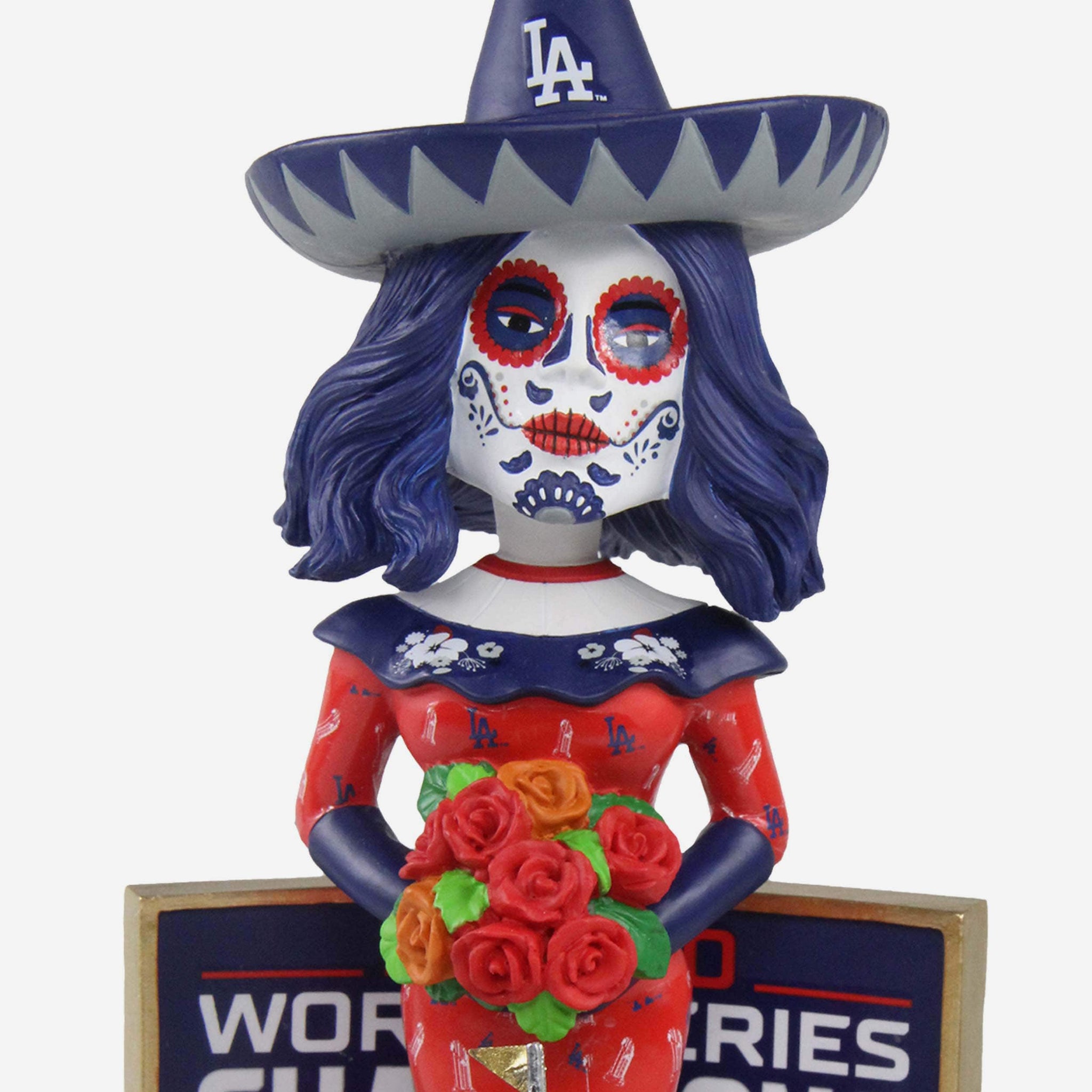 Los Angeles Dodgers Team Sugar Skull Statue