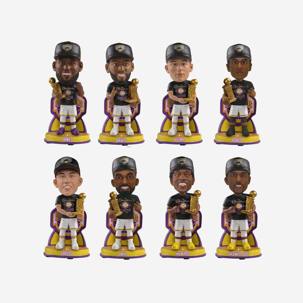 Los Angeles Lakers 2020 NBA Champions Commemorative Mini Bobblehead Set FOCO - FOCO.com