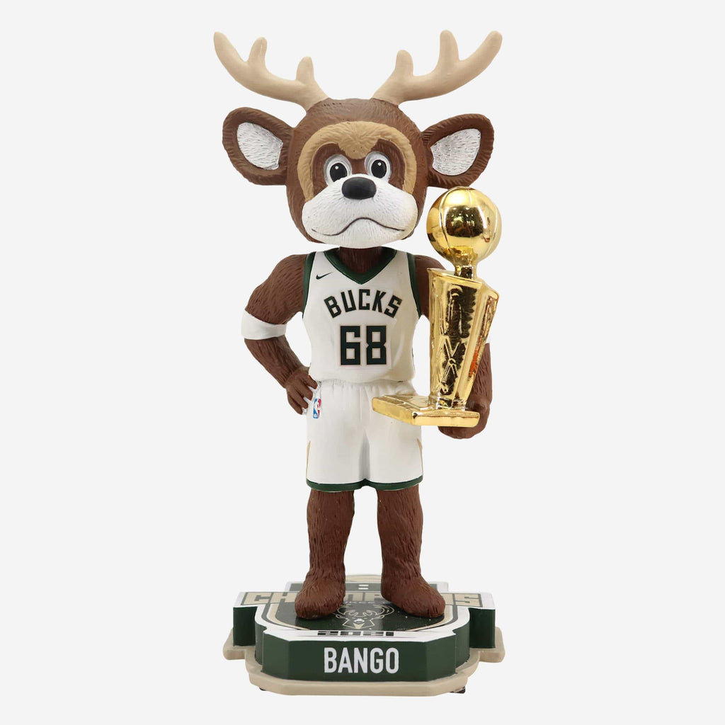 Bango Milwaukee Bucks 2021 NBA Champions Mascot Bobblehead FOCO - FOCO.com