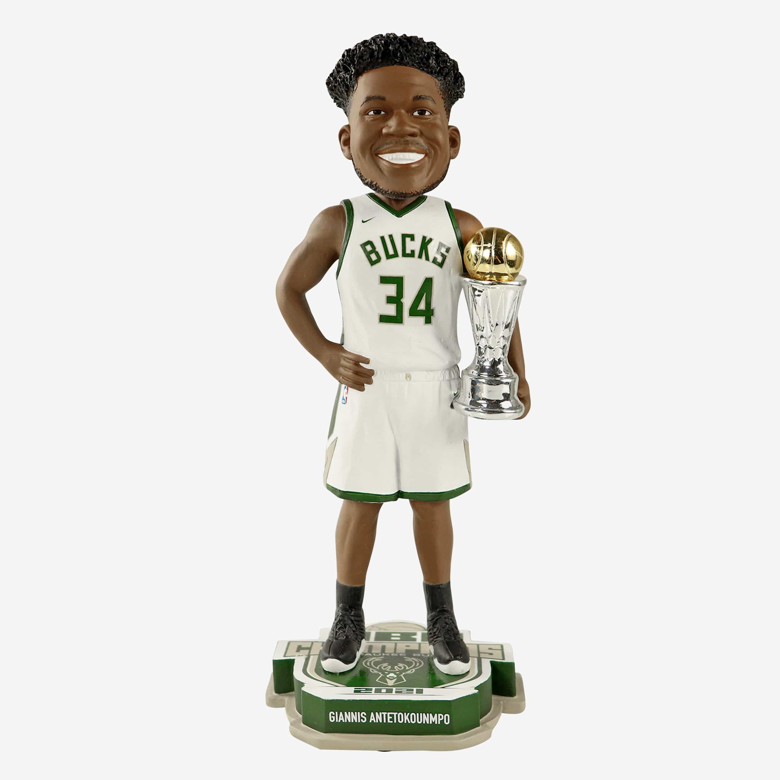 Giannis Antetokounmpo Milwaukee Bucks 2023 City Jersey Bobblehead FOCO