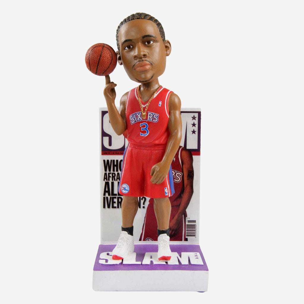 Allen Iverson Philadelphia 76ers Red Jersey Slam Magazine Cover Bobblehead FOCO - FOCO.com