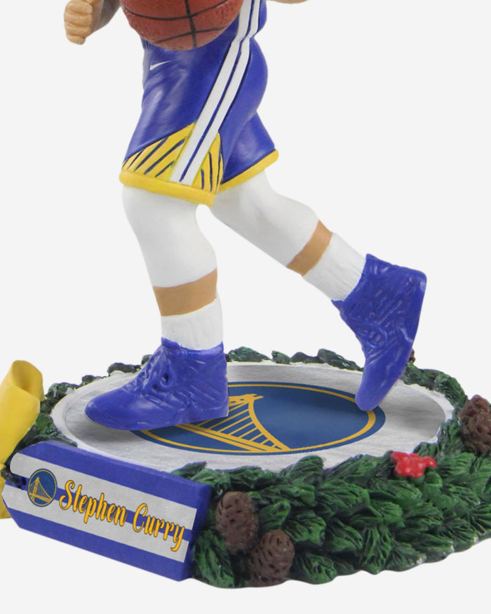 Steph Curry Golden State Warriors Holiday Wreath Bighead Bobblehead FOCO - FOCO.com