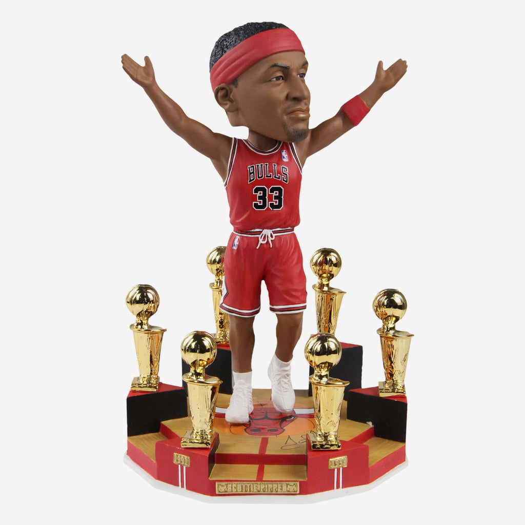 Scottie Pippen Chicago Bulls 6X NBA Champion Bobblehead FOCO - FOCO.com