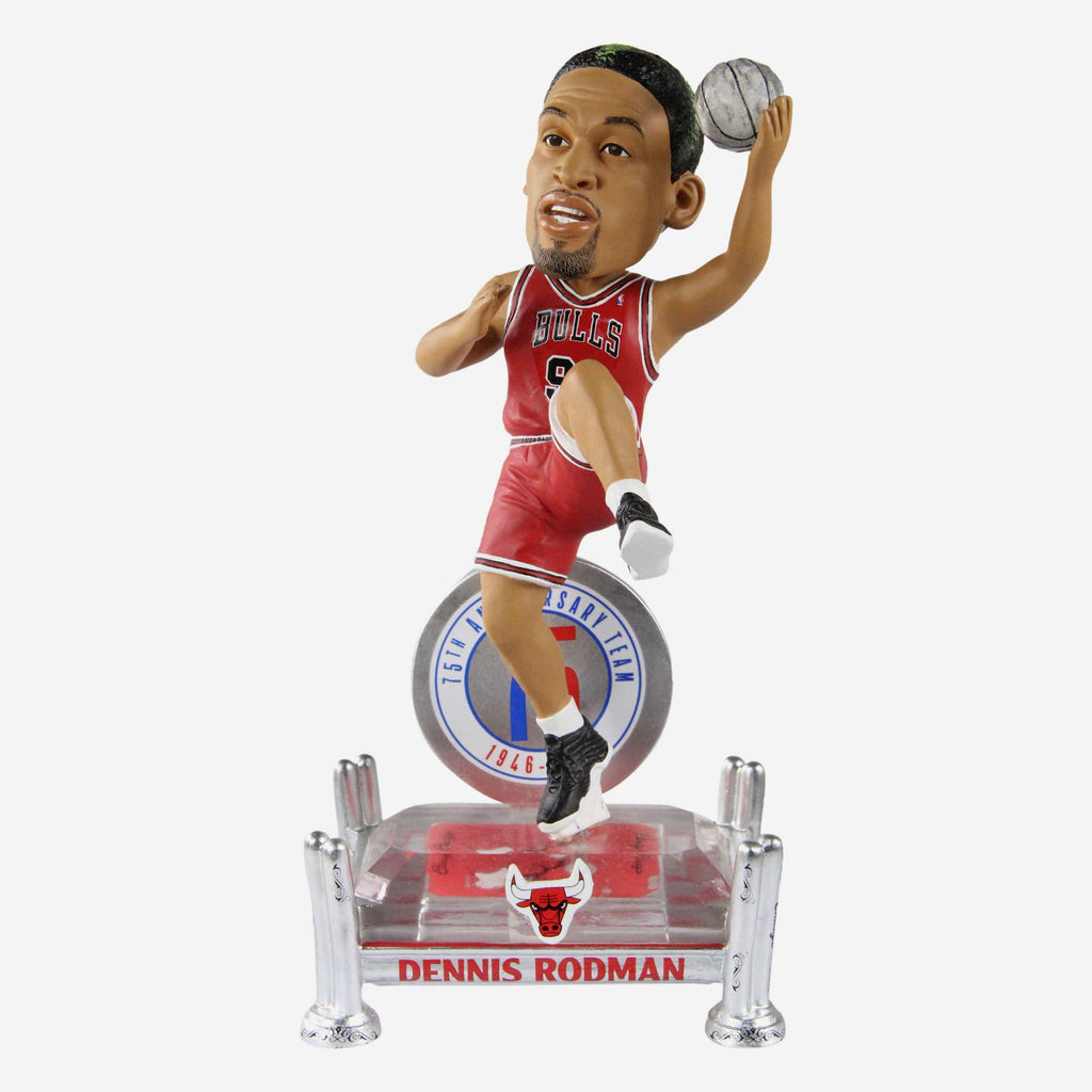 Dennis Rodman Chicago Bulls 75th Anniversary Bobblehead Foco