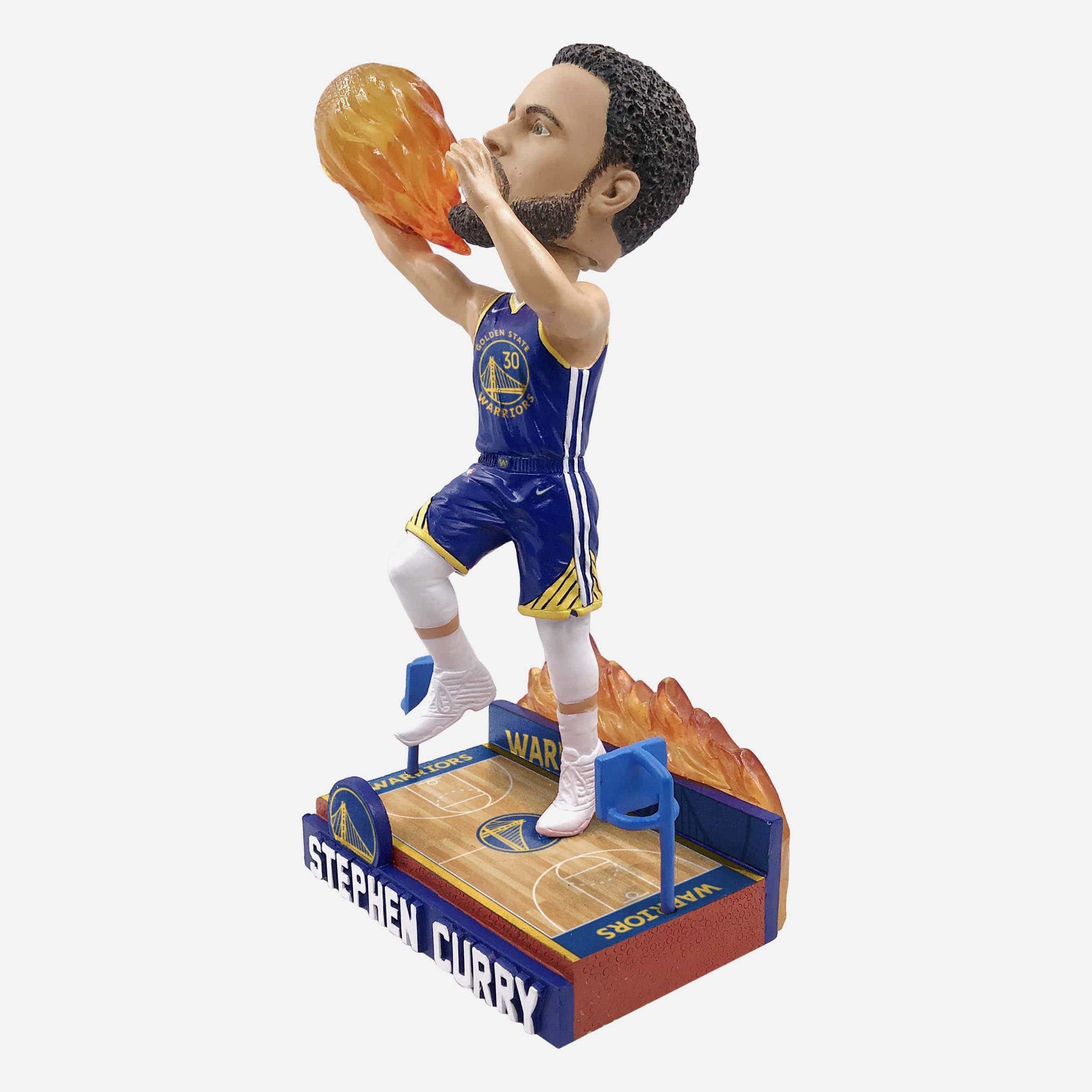 Steph Curry Golden State Warriors On Fire Bobblehead FOCO