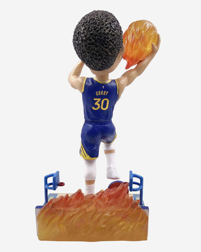 Steph Curry Golden State Warriors On Fire Bobblehead FOCO - FOCO.com