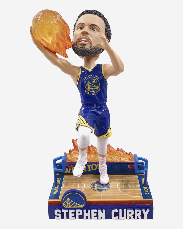 Steph Curry Golden State Warriors On Fire Bobblehead FOCO - FOCO.com