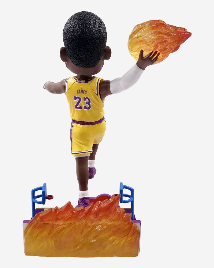 LeBron James Los Angeles Lakers On Fire Bobblehead FOCO - FOCO.com