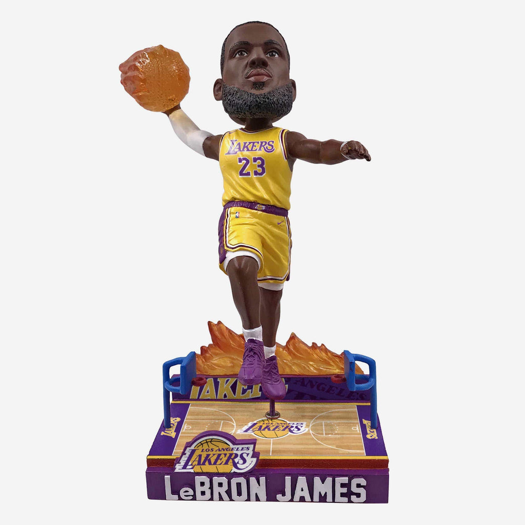 LeBron James Los Angeles Lakers On Fire Bobblehead FOCO - FOCO.com