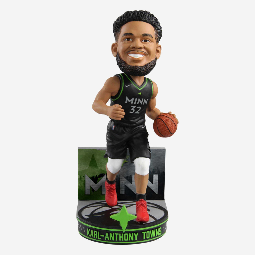 Karl-Anthony Towns Minnesota Timberwolves City Jersey Bobblehead FOCO - FOCO.com