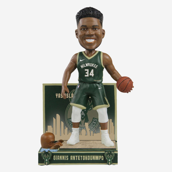 GIannis Antetokounmpo Milwaukee Bucks Deer Cream City Bobblehead