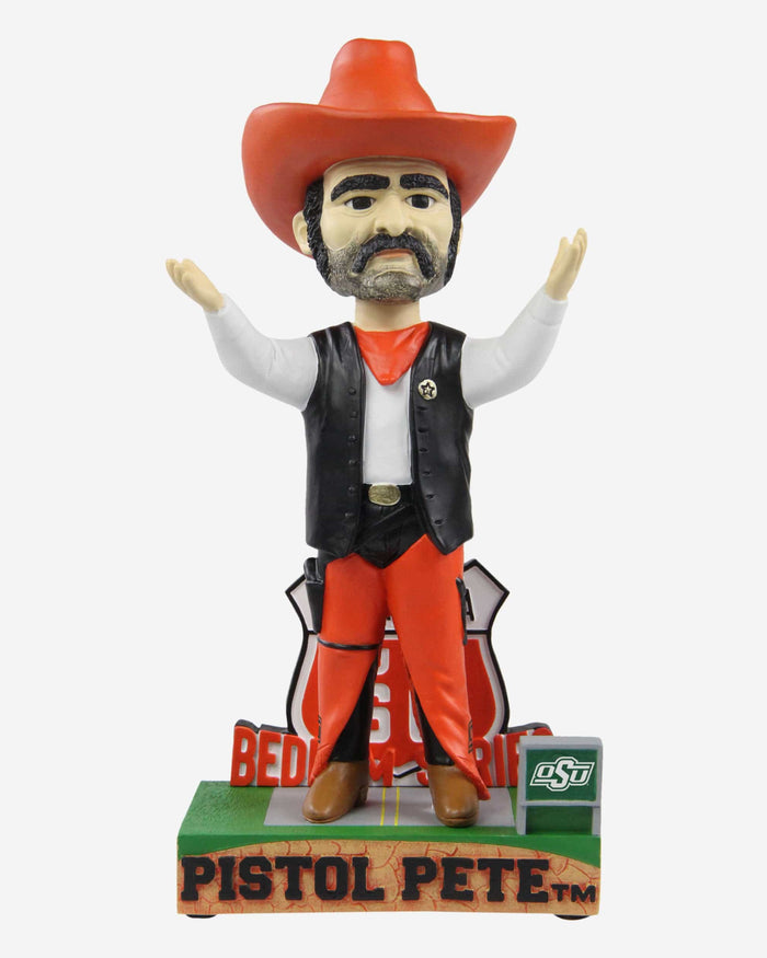 Pistol Pete Oklahoma State Cowboys Rival Connect Mascot Bobblehead FOCO - FOCO.com