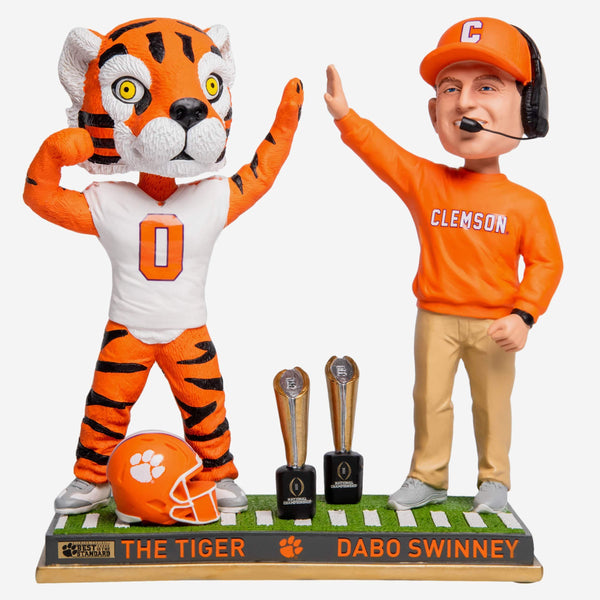 Dabo Swinney Clemson Tigers Mascot Dual Championship