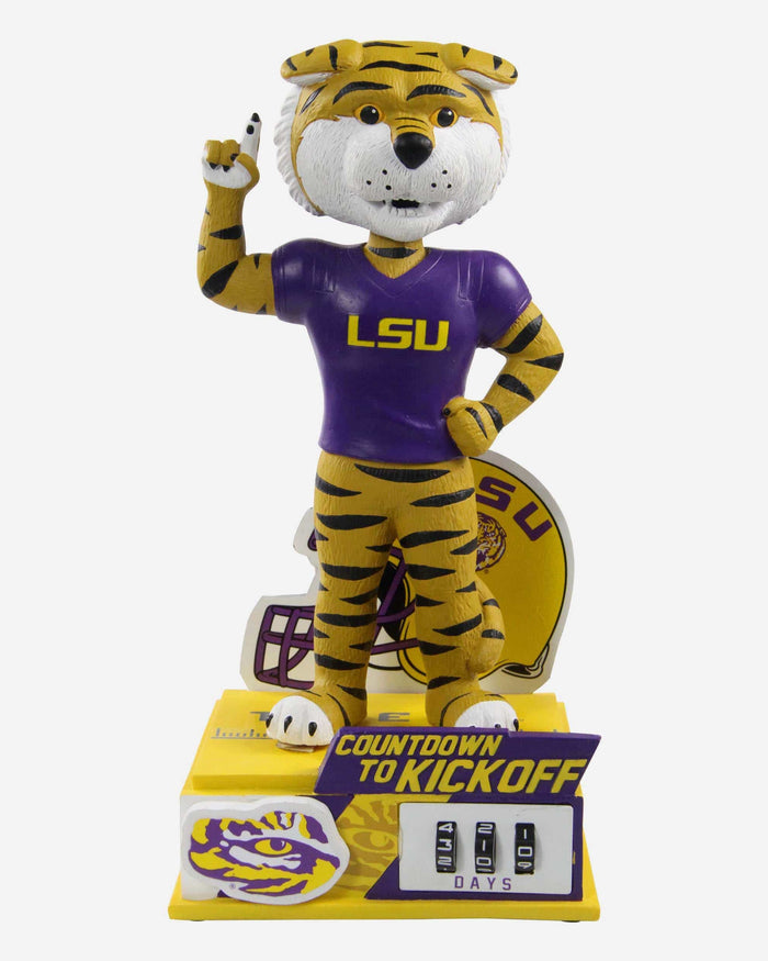 Mike The Tiger LSU Tigers Countdown To Kickoff Mascot Bobblehead FOCO - FOCO.com