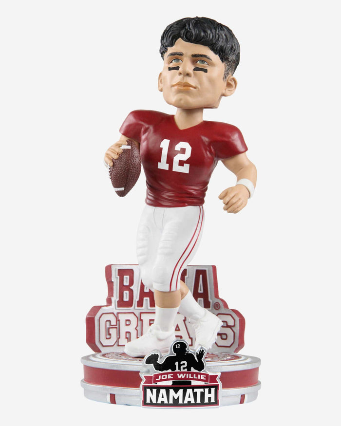 Joe Namath Alabama Crimson Tide Greats Bobblehead FOCO - FOCO.com