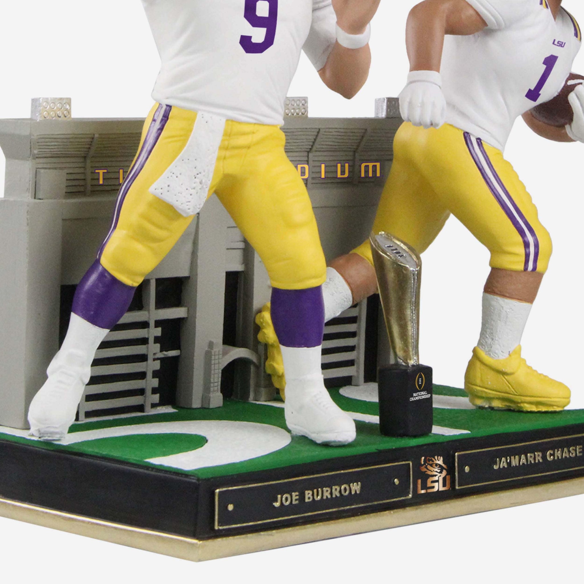 Joe Burrow & Ja'Marr Chase LSU Tigers 2019 Trophy Dual Bobblehead FOCO