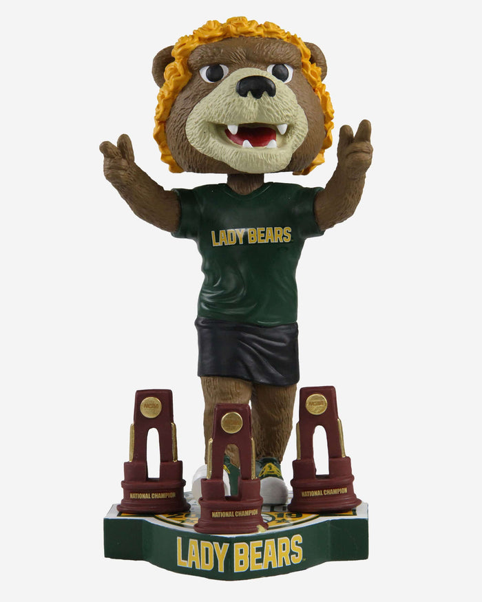 Baylor Bears NCAA Womens Basketball 3x National Champions Mascot Bobblehead FOCO - FOCO.com