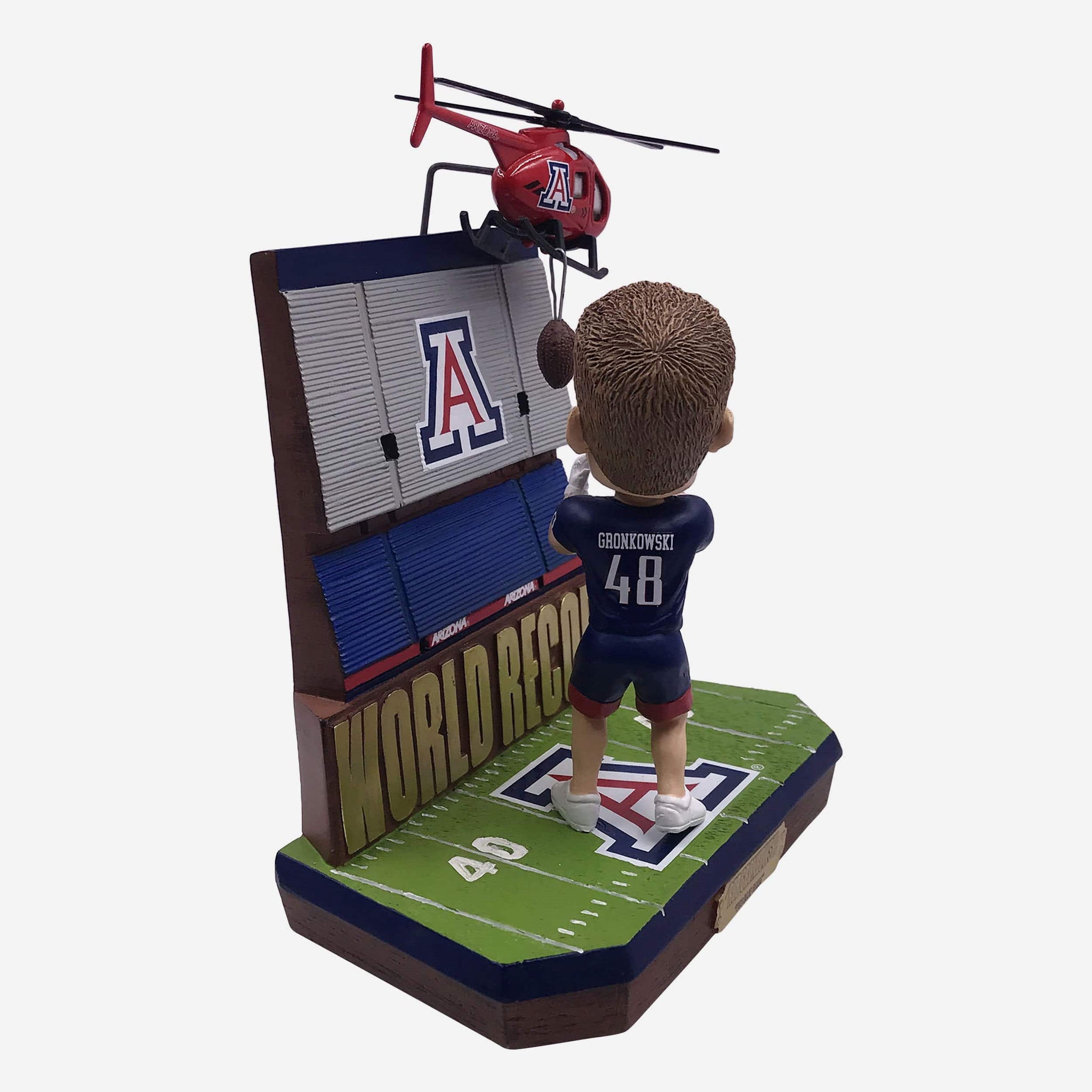 Rob Gronkowski Arizona Wildcats World Record Mini Bobblehead Scene FOCO