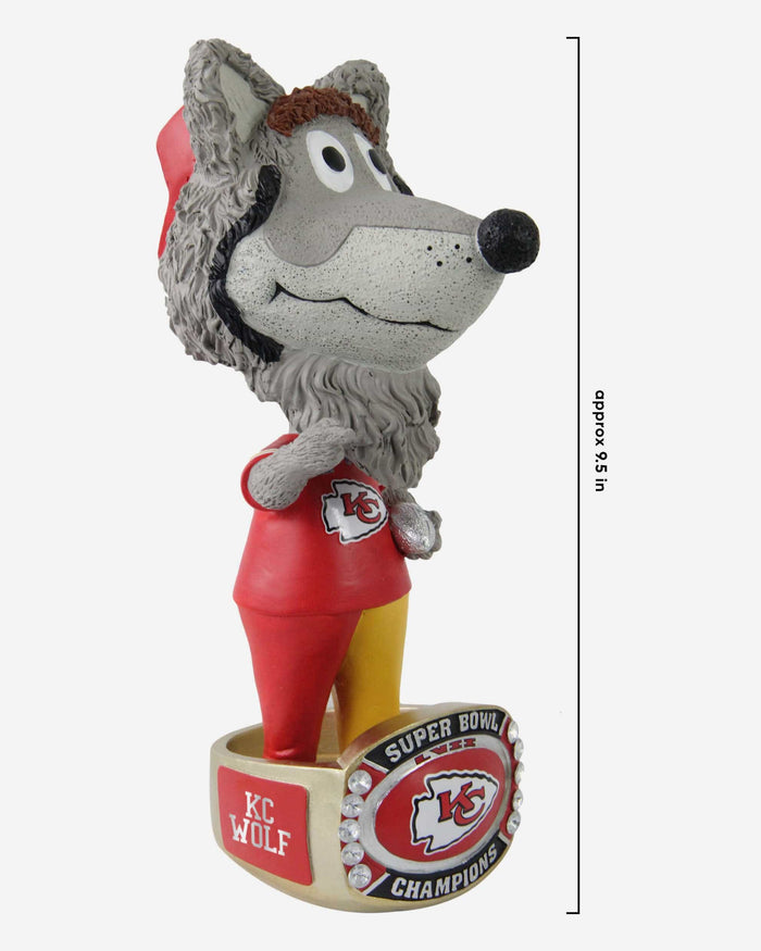 Kansas City Chiefs Mascot KC Wolf Super Bowl LVII 2023 Champions