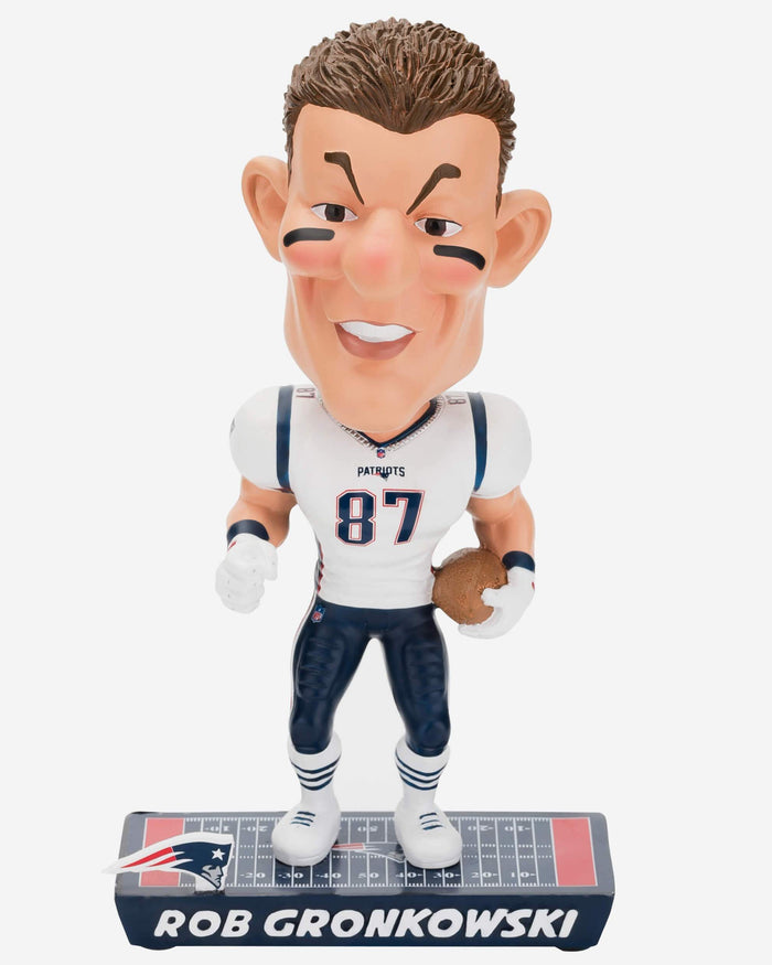 Rob Gronkowski New England Patriots Caricature Bobblehead FOCO - FOCO.com