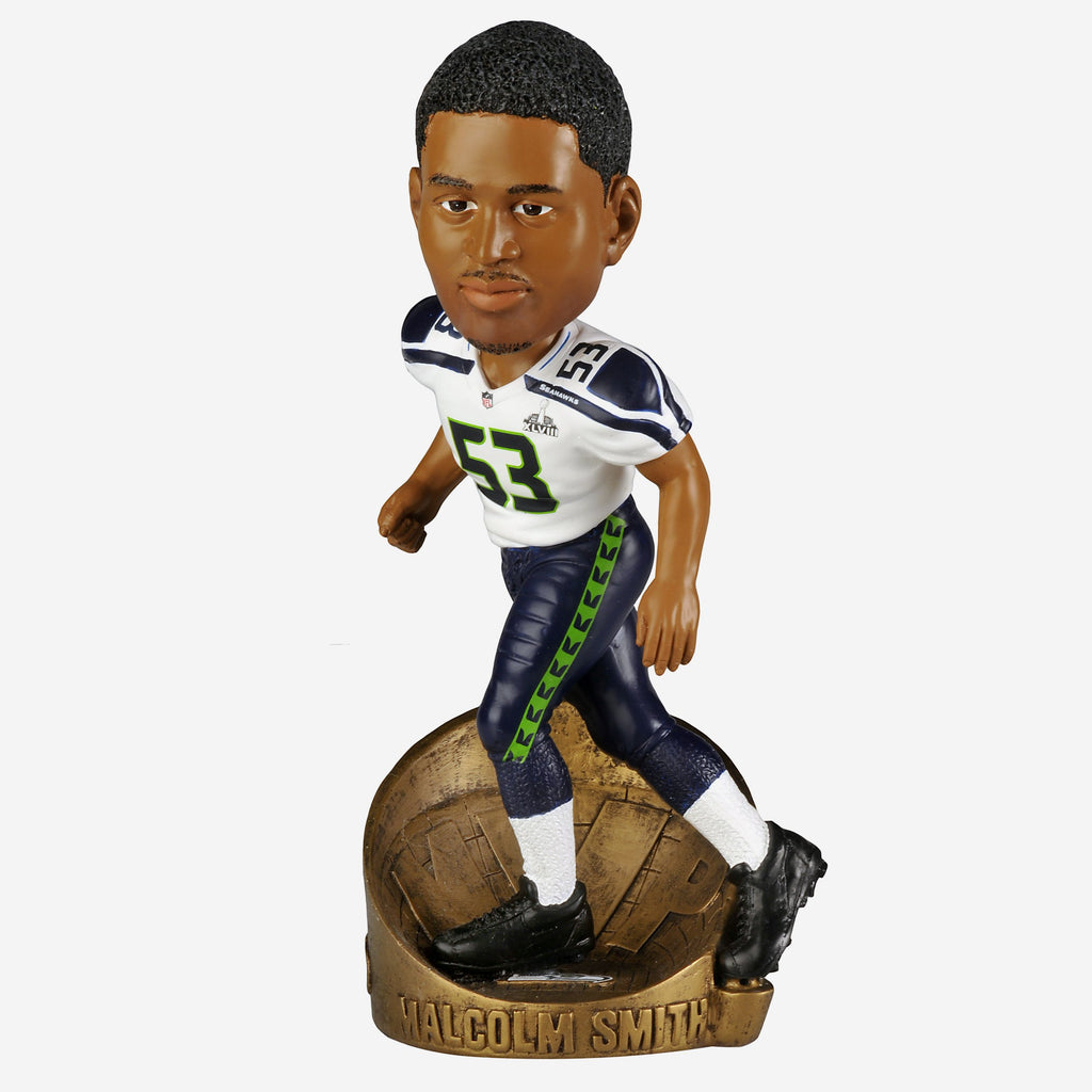 Malcom Smith Seattle Seahawks Super Bowl 48 MVP Bobblehead FOCO - FOCO.com