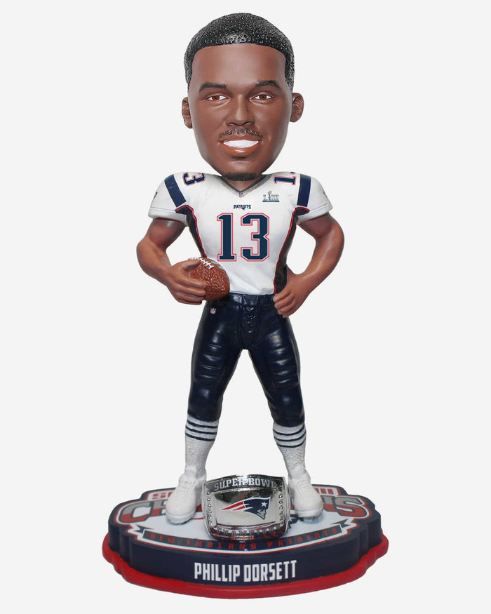 Phillip Dorsett New England Patriots Super Bowl LIII Champions Bobblehead FOCO - FOCO.com