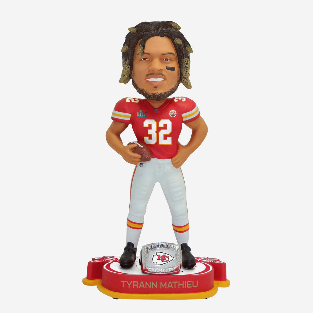 Tyrann Mathieu Kansas City Chiefs Super Bowl LIV Champions Bobblehead FOCO - FOCO.com