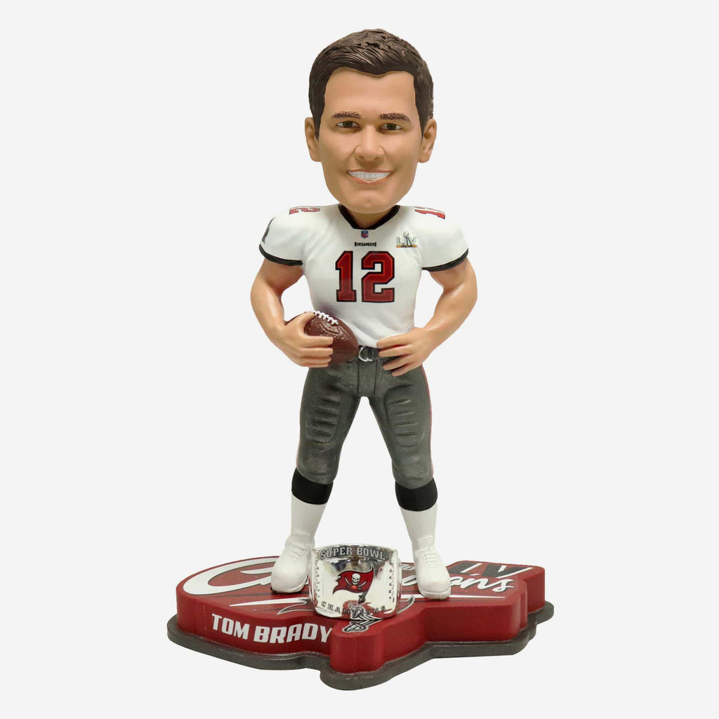 Tom Brady Tampa Bay Buccaneers Super Bowl LV Champions Bobblehead FOCO - FOCO.com