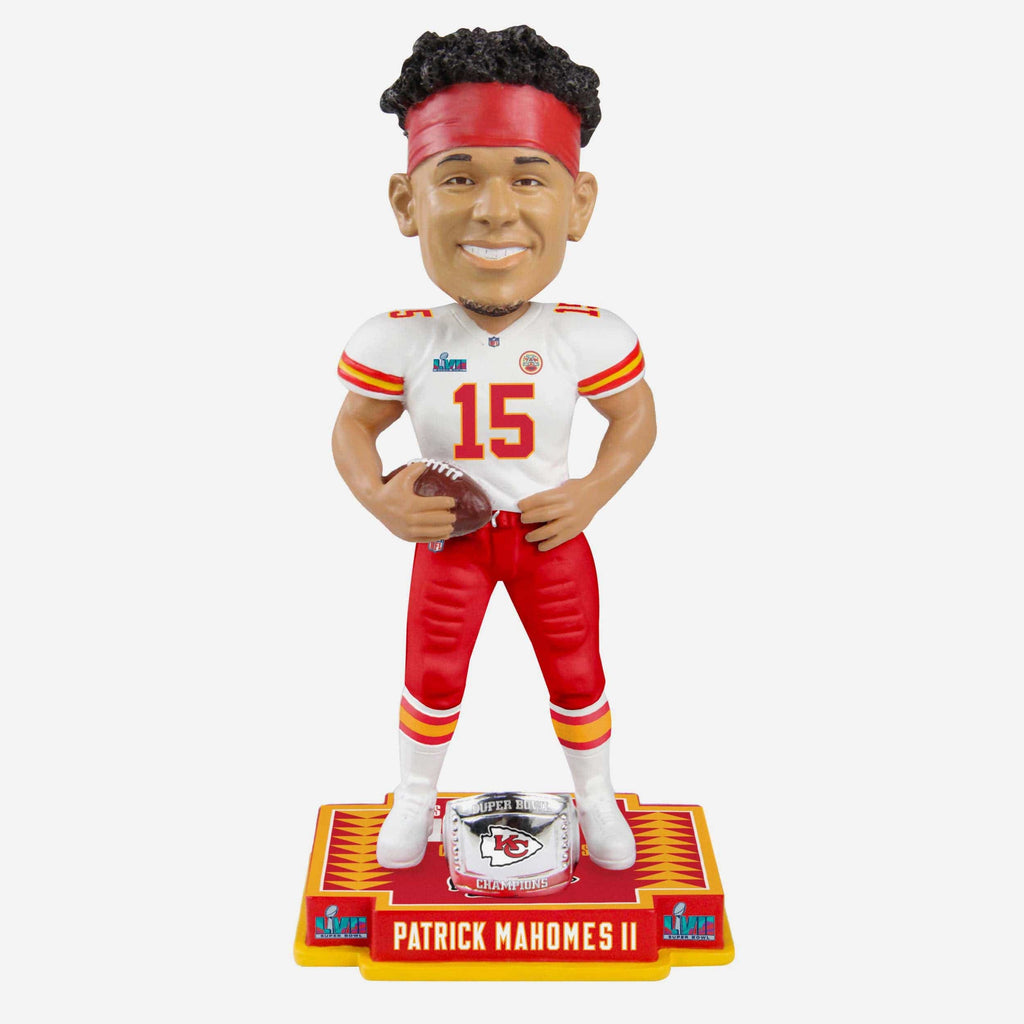 Patrick Mahomes Kansas City Chiefs Super Bowl LVII Champions Bobblehead FOCO - FOCO.com