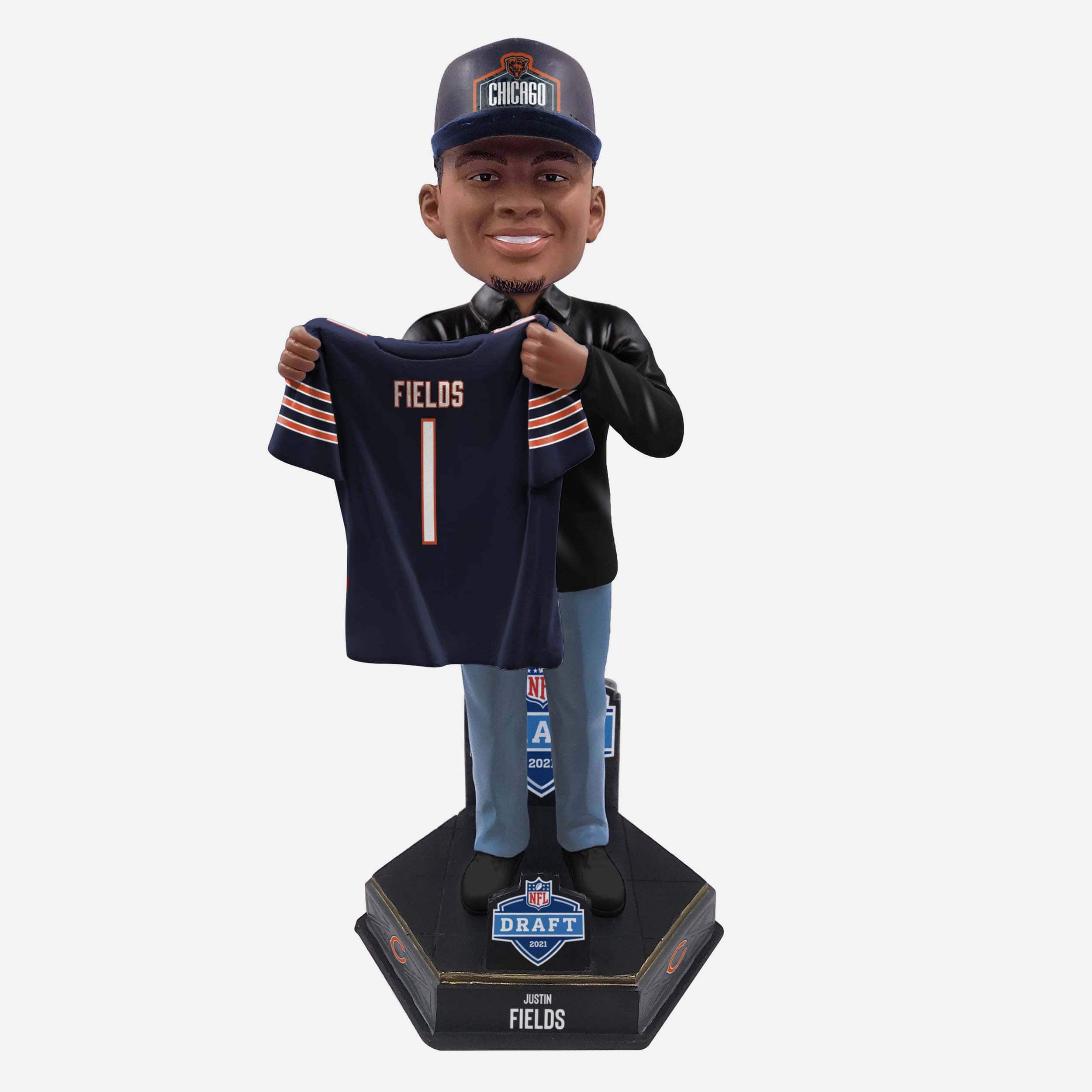 Justin Fields (Chicago Bears) Hero Series NFL Bobblehead by FOCO - CLARKtoys