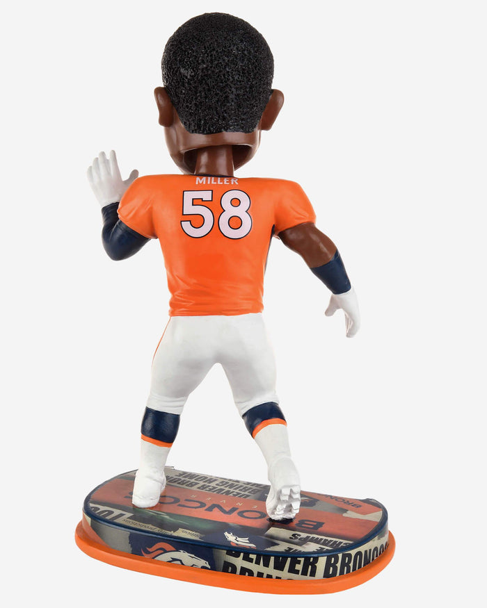 Von Miller Denver Broncos Headline Bobblehead FOCO - FOCO.com