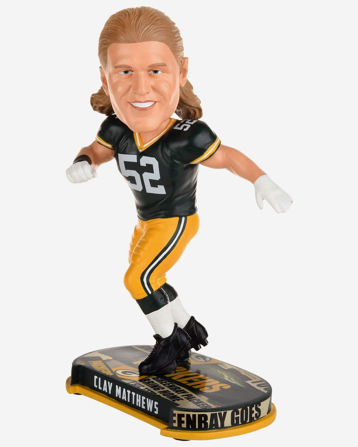 Clay Matthews Green Bay Packers Headline Bobblehead FOCO - FOCO.com