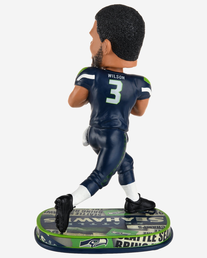 Russell Wilson Seattle Seahawks Headline Bobblehead FOCO - FOCO.com