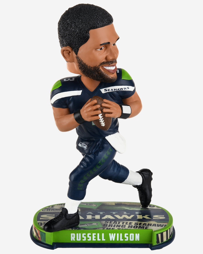 Russell Wilson Seattle Seahawks Headline Bobblehead FOCO - FOCO.com