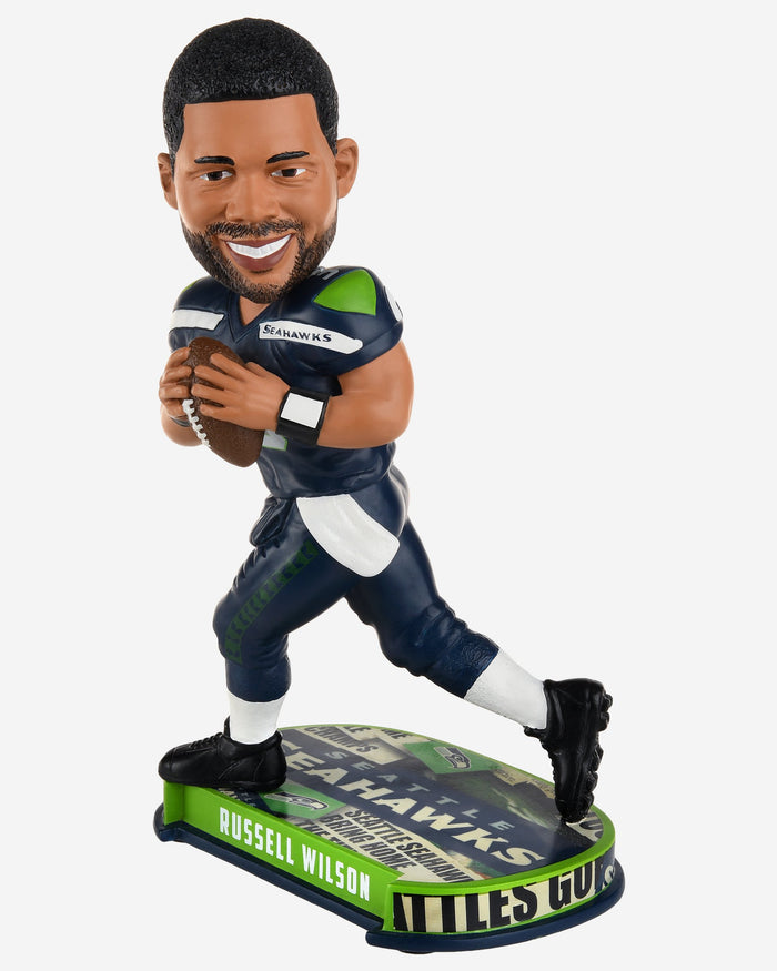 Russell Wilson Seattle Seahawks Headline Bobblehead FOCO - FOCO.com