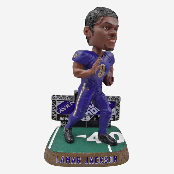 Baltimore Ravens Lamar Jackson FOCO Scoreboard Bobblehead