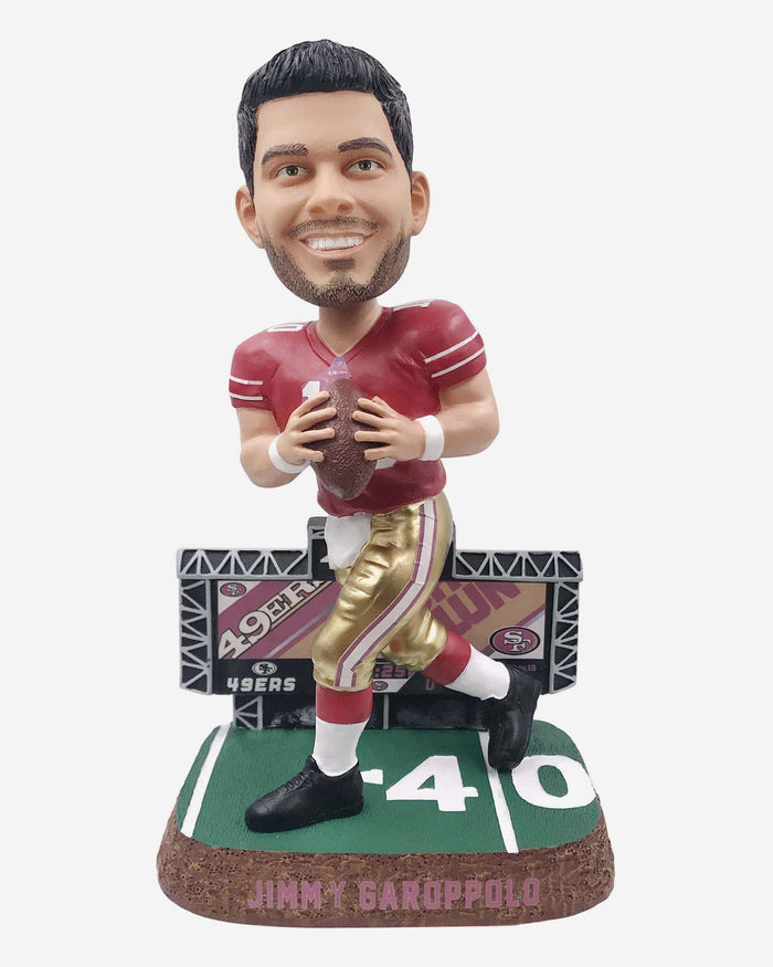 Jimmy Garoppolo San Francisco 49ers Scoreboard Bobblehead FOCO - FOCO.com