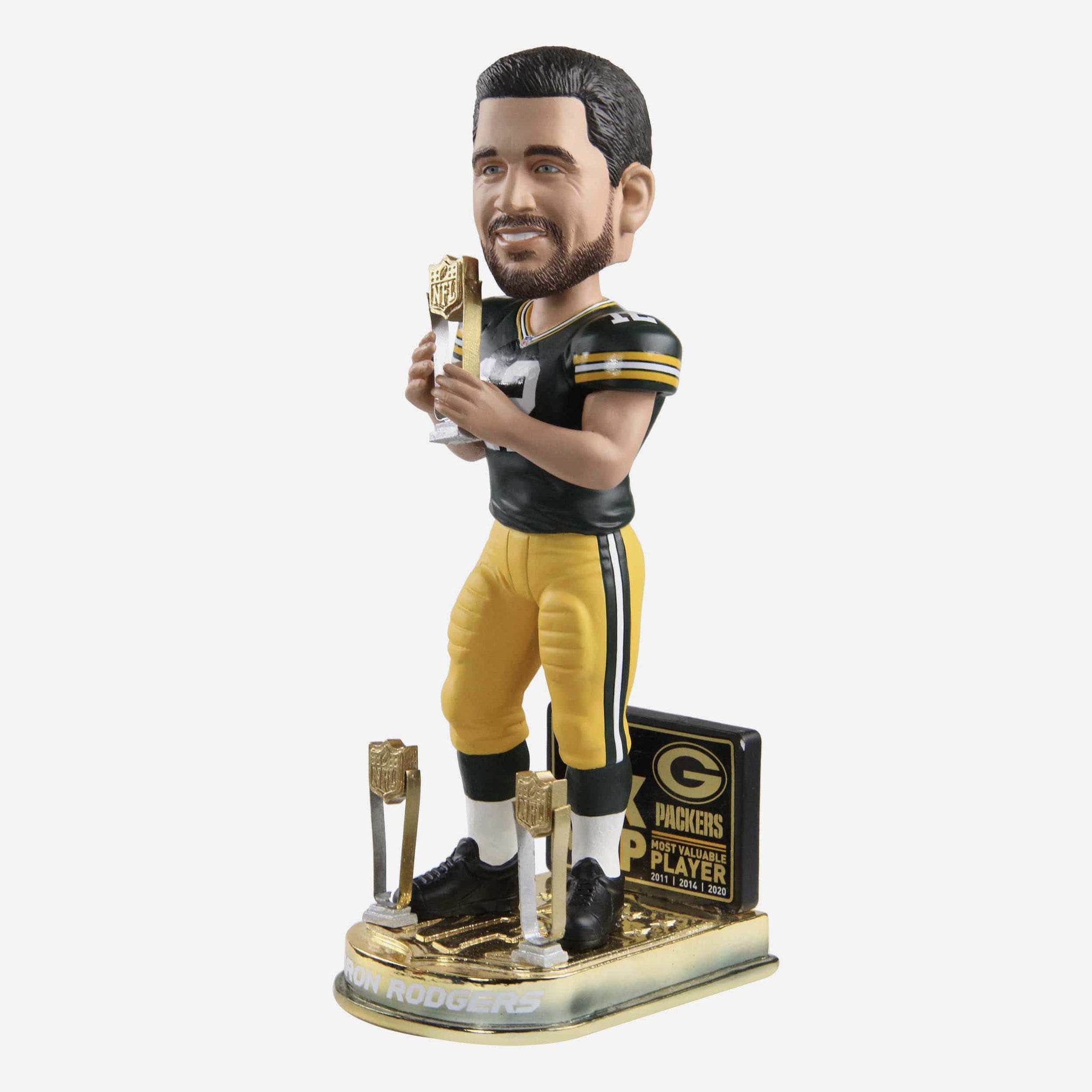 Aaron Rodgers Green Bay Packers 1950 Classic Jersey Bobblehead FOCO