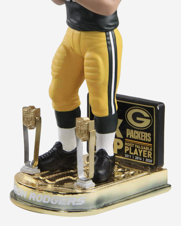 Aaron Rodgers Green Bay Packers 3x MVP Bobblehead FOCO - FOCO.com