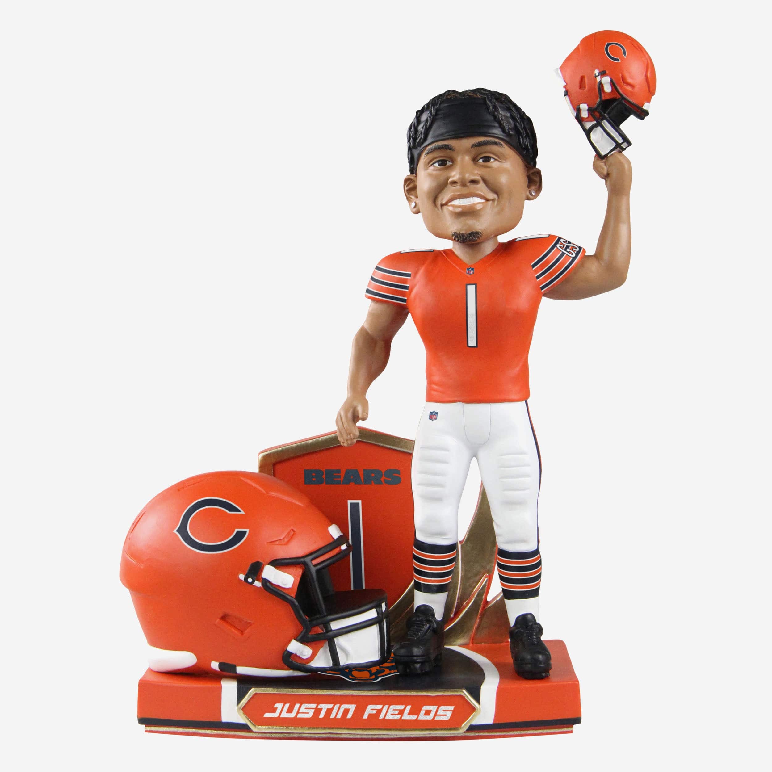 Justin Fields Chicago Bears FOCO 2021 Draft Pick #1 Bobblehead