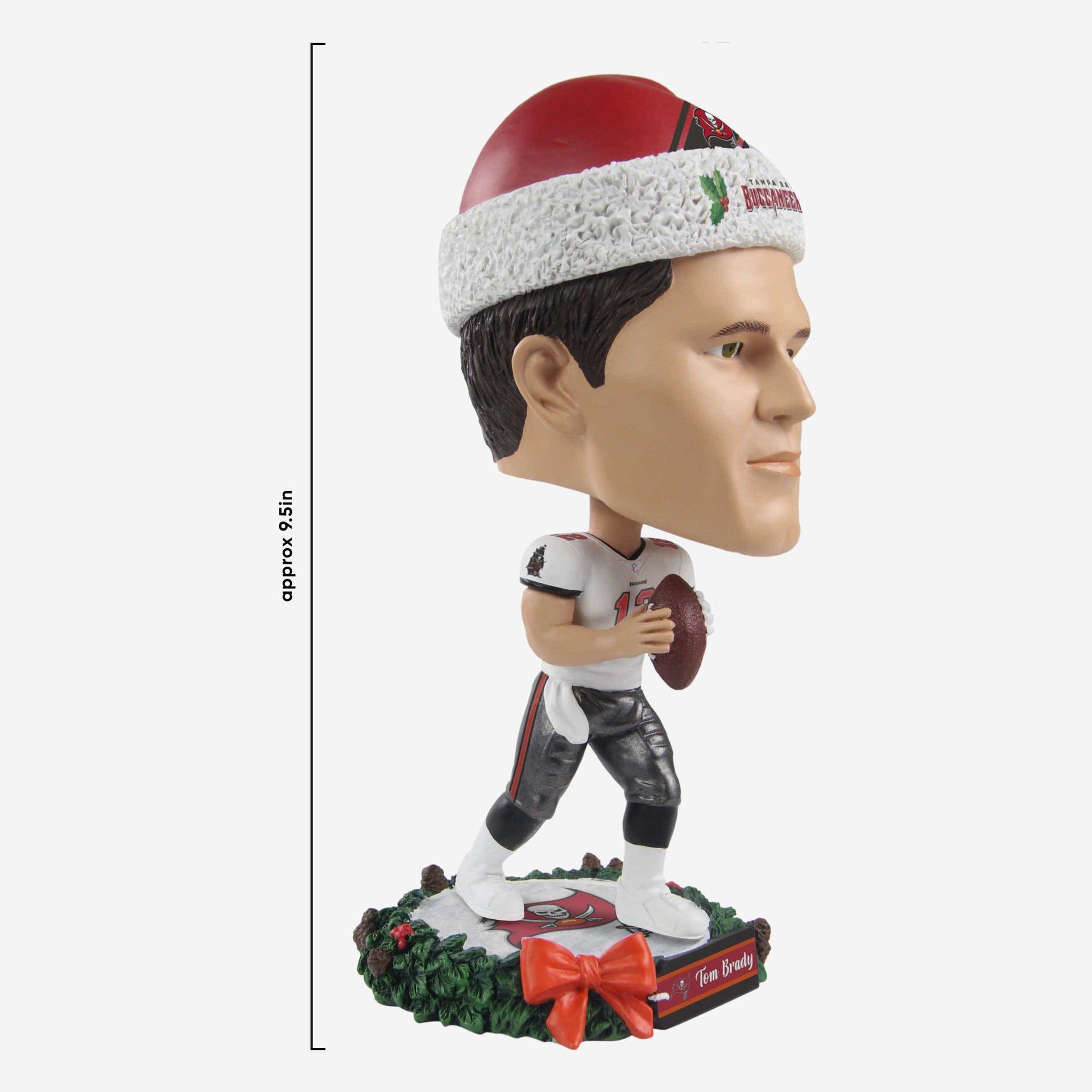 Tom Brady Tampa Bay Buccaneers Holiday Wreath Bighead Bobblehead FOCO