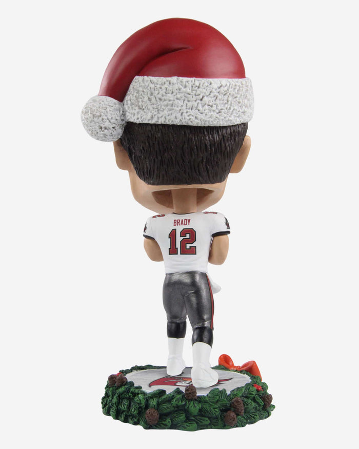 Tom Brady Tampa Bay Buccaneers Holiday Wreath Bighead Bobblehead FOCO