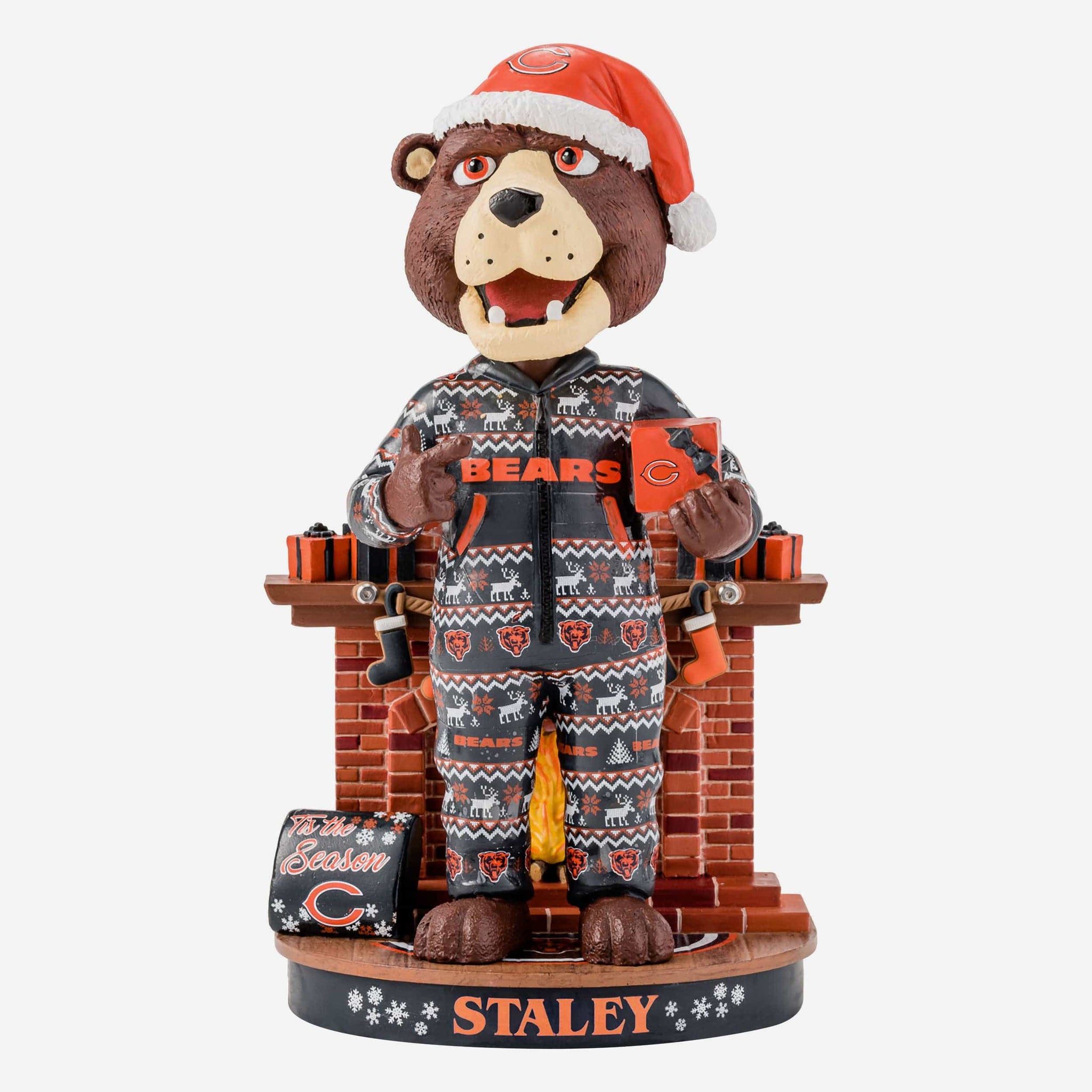 Staley Da Bear Chicago Bears Thanksgiving Mascot Bobblehead FOCO