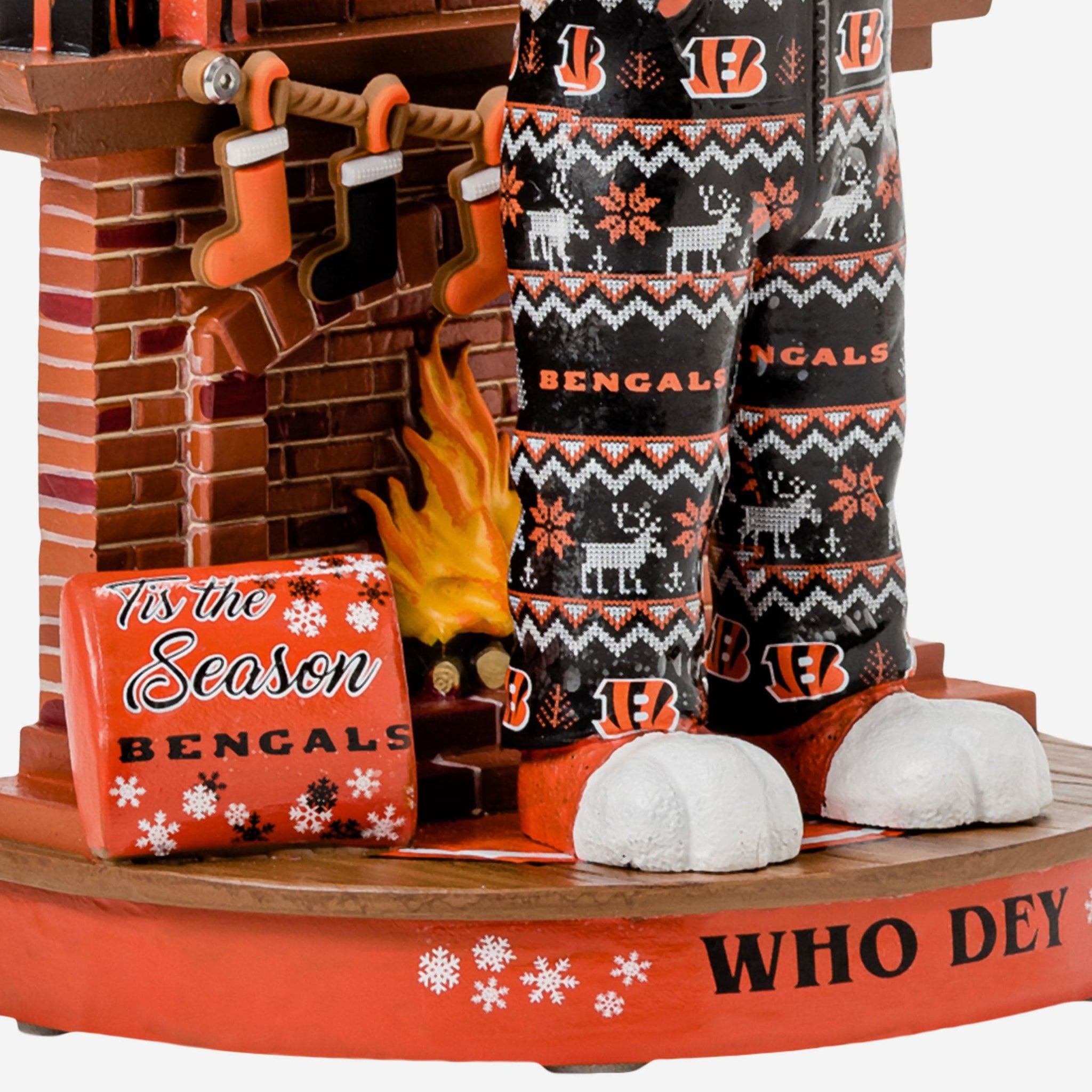 Who Dey Cincinnati Bengals Thanksgiving Mascot Bobblehead Officially Licensed by NFL