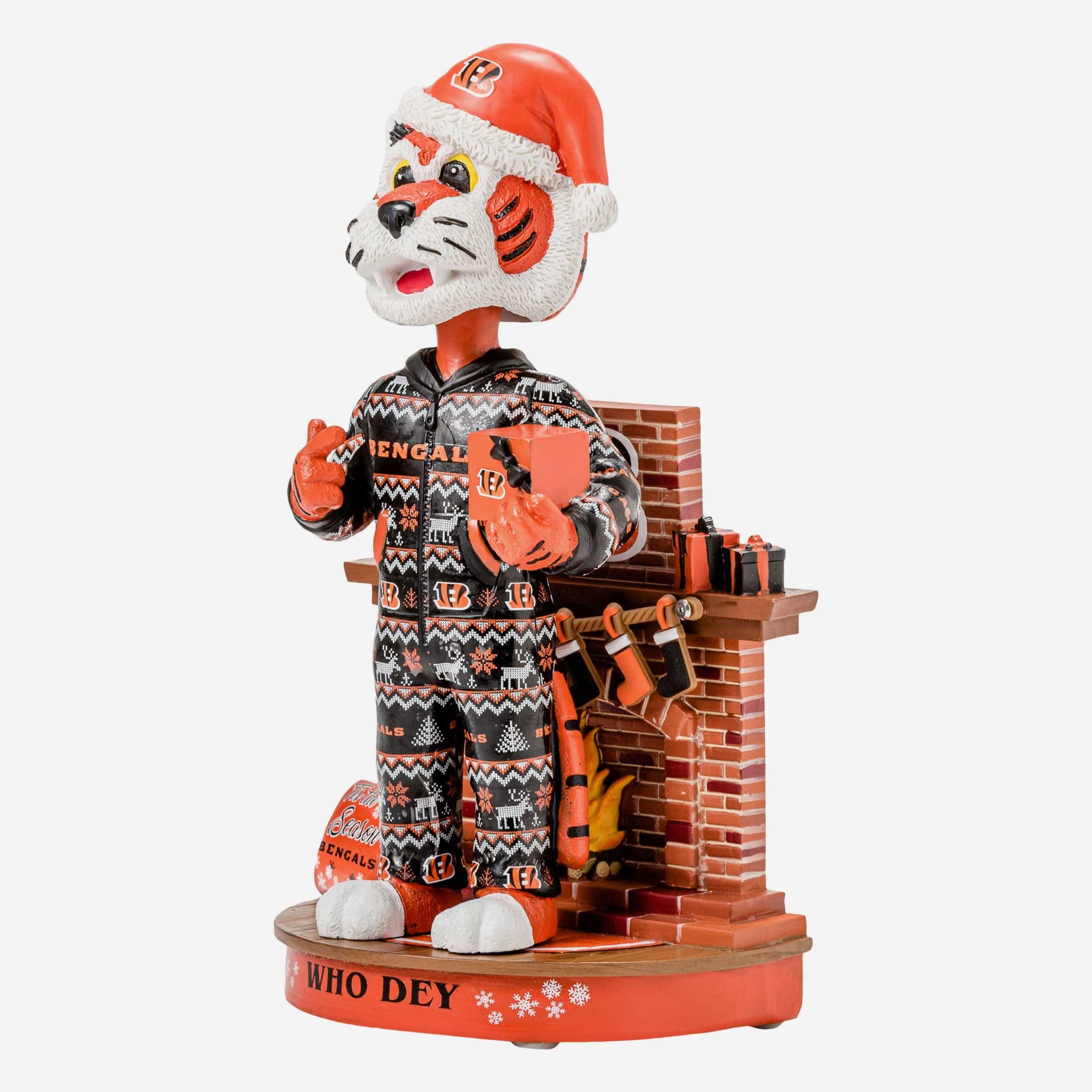 Who Dey Cincinnati Bengals Thanksgiving Mascot Bobblehead